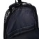 School backpack from textiles with a zipper, 4 pockets, black color