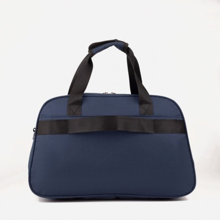 Road bag on lightning, 2 outer pockets, a suitcase holder, a long belt, the color is blue-1