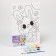Picture on numbers for children "Curious Bunny", 20 x 30 cm