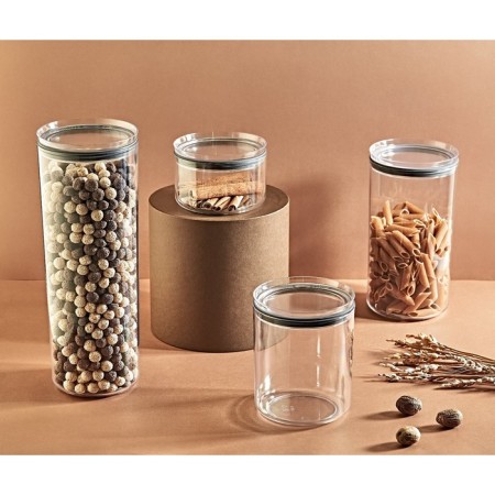 Container EMHOUSE, with a lid and silicone seal, round, 1.6 liters-3