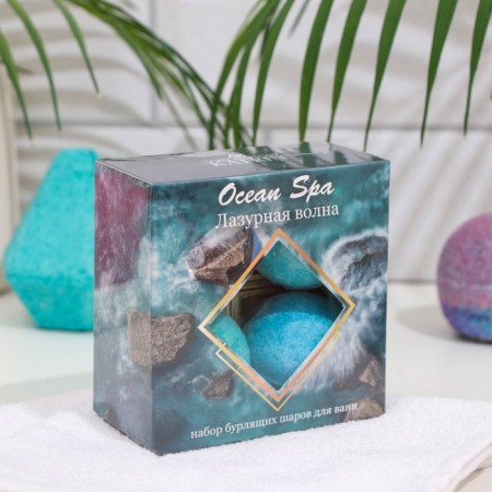 A set of bombs for baths Ocean SPA, “Azure Wave”, 4 x 40 g