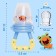 Set: Nibbler for feeding with silicone mesh + silicone toothbrush on a finger in a container + silicone rejector "dog"