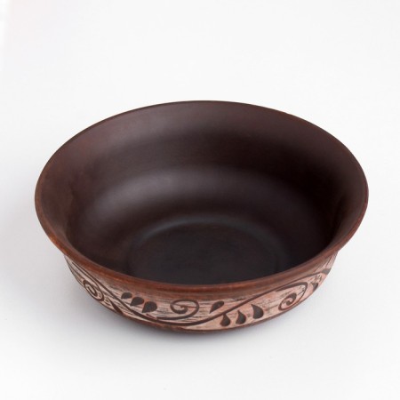 Deep plate 0.55 l, 5x16x16 cm, Angob-1