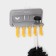 Holder for bathrooms and kitchen accessories, 17 × 7 × 11 cm, color gray color