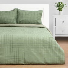 Bed linen Ethel 1.5 joint venture Green Cage 150x215cm, 150x225cm, 50x70 ± 3cm-2 pcs, Novosatin