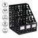 Settlement, vertical, 5 departments, black