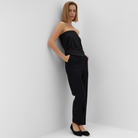 Women's pants Minaku: Casual Collection Black Black, Rr. 48-3