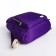 A backpack with a zipper, purple color
