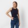 Women's jeans, dark blue color, size 40 (46)