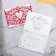 Wedding invitation “To our wedding” (red color), 18.4 x 13 cm