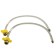 Accoona A5419 kitchen mixer with a set of colored linings on a handle, brass, chrome