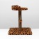 Clogging Small "Arena" with a toy, 40 x 40x 55 cm, jute, leopard