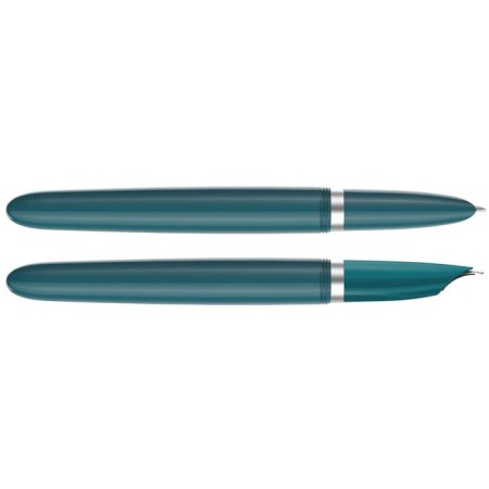 Fright pen Parker 51 Core Teal Blue Ct F, stainless steel body/plastic, black ink