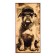 Wooden backgammon large with checkers, board game "Dog", 60 x 60 cm