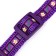Collar "paw and bone" with a bell, width 1.5 cm, Osh 30, purple