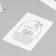 Plastic stencil "with Easter. Basket" 16x24 cm