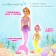 Nelly mermaid doll with baby and accessories, mix
