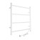 Room electric vehicle "Electra", 500x600 mm, 4 crossbars, white