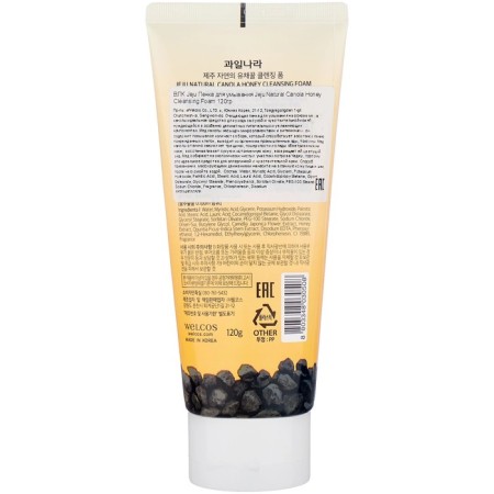 Face Feet Jeju Natural Canola Honey Cleansing Foam 120g-1