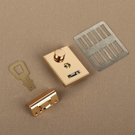 Bag -shaped fastener, 3.5 × 2.6 cm, gold color-1