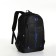 Youth backpack on a zipper, 4 pockets, black/blue color