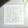 Stencil plastic "curls - plant pattern" 13x13 cm