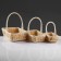 Camping set, 3 pcs, 28 × 18 × 8/28, 25 × 16 × 7/24, 21 × 12 × 6/20 cm, rattan