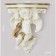 Wallness Decor-Column "Angel, 23.2 x 22 cm, white with gold