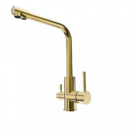 LMARK LM5061G kitchen mixer, single -leaf, output for drinking, gold