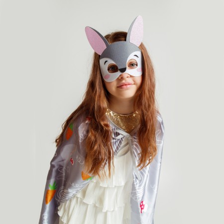 Carnival set "Nazi bunny": cloak, mask-5