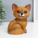 Souvenir Polystone Light "Red Lisenok" from the solar battery 17x13.5 cm
