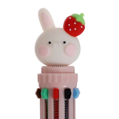 Ballic handle 10-color 0.5 mm "Bunny", mix (barcode on a piece)-2