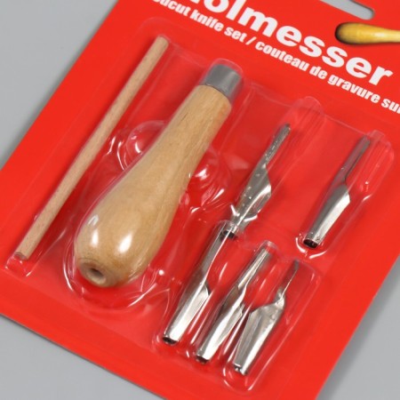 Tool for creativity n-r 7 items (2 holders + 5 blades) 2.5x13x17 cm-2