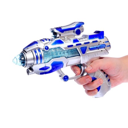 Pistol "Blaster", light and sound, works from batteries, mix-7