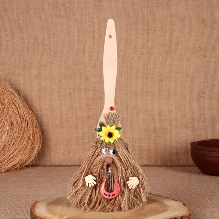 The amulet "Brown Domovaya", 30 cm, mix