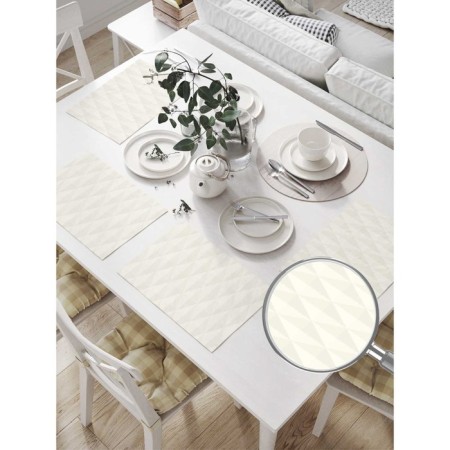 A set of napkins for setting the table "Rommboid folds", rectangular, size 32x46 cm, 4 pcs-1