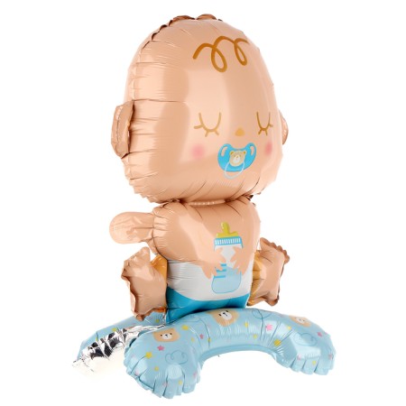 Foil ball 25 "Boy Boy" on a stand, under the air-1