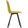 Stool on a metal frame chilli metal/velor, black/yellow 43.5x50x87.5 cm