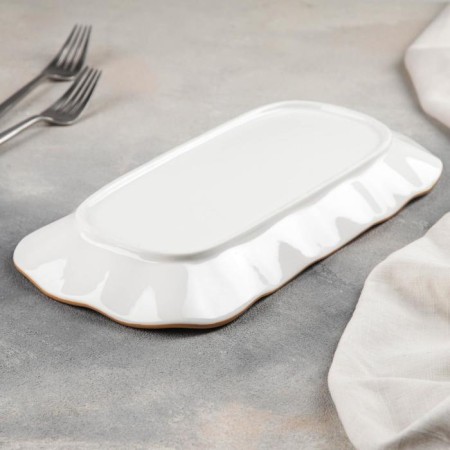 Ceramic rectangular dish "Mensy, 32 × 15.5 cm-2