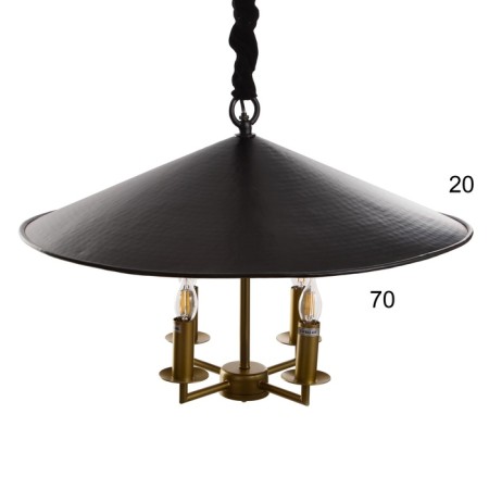 Ceiling light "Shindler" Bronze 4x40W, E27, 76x76x49 cm-5