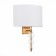 Wall lamp EVOLUCE. Sle105711-01. Ramer. 1x40 W, E14, 28x39 cm, brass color, transparent