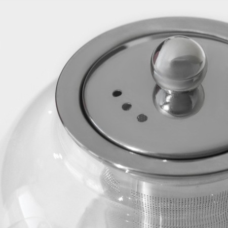 Glass teapot with a metal sieve of the Kaliopa Dilan, 600 ml-2