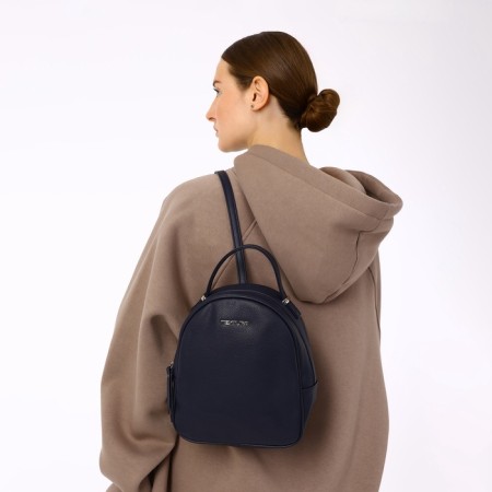 Women's backpack city, Textura, blue color-2