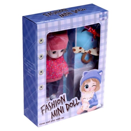 Fashionable articular “Alina” doll in a suit, with accessories, mix-4