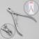 Manicure nippers for cuticle, 9 cm, blade length - 9 mm, on blist, silver color