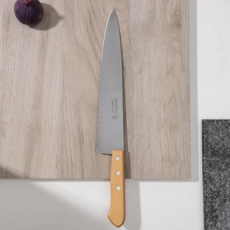 Kitchen Carbon Knock, blade 25 cm, with a wooden handle