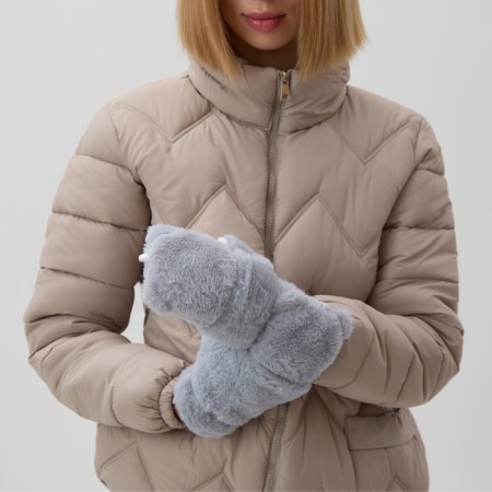 Mittens teenage minku bear 24 cm color gray-3