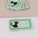 Cat patch, 5.5 × 3.2 cm, 10 pcs, green color