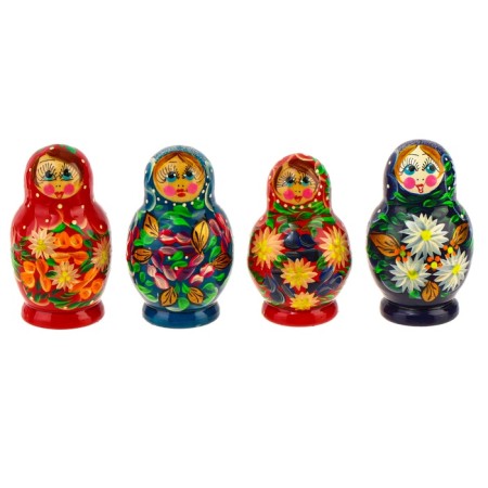 Matryoshka 3 in 1, painted, mix-10