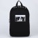School textile “anime”, 46x30x10 cm, vertical pocket, black color